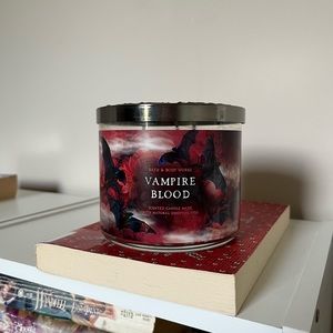 Vampire Blood Bath and Body Works Three Wick Candle